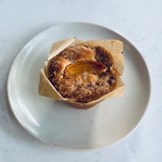 Peach Cobbler Muffin