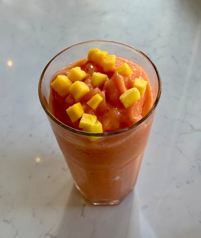 Mango, Strawberry, Banana Smoothie